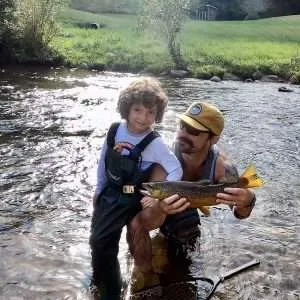 First-fish-in-kids-waders