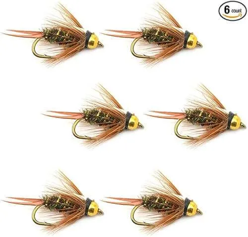 Turrall Bead / Gold Head Bloodworm - Bh35- Trout Flies, Fly Fishing Flies