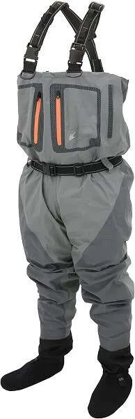 Frogg Toggs Youth Hellbender PRO Stockingfoot Chest Wader, Gray